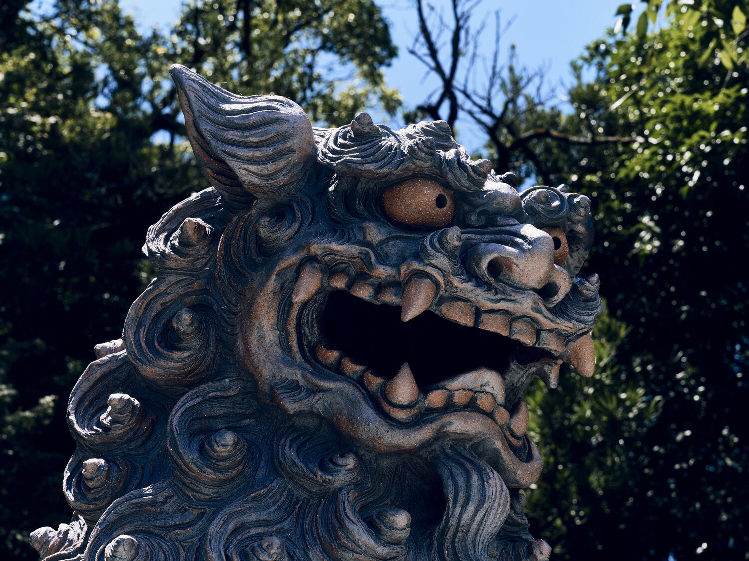 枚聞神社の狛犬（阿形）